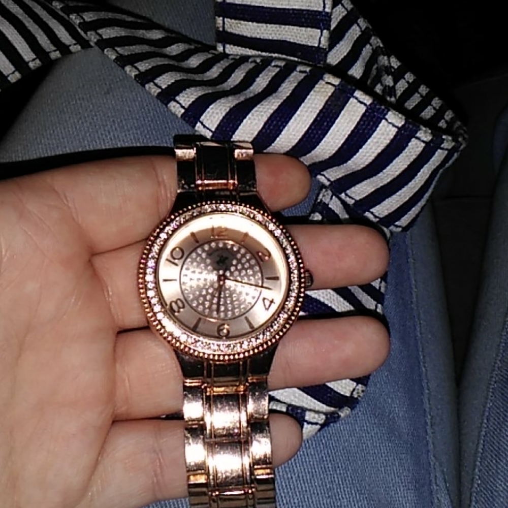 rose gold polo watch